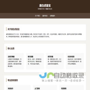 唐白虎鉴宝 - 专业钱币收藏与回收